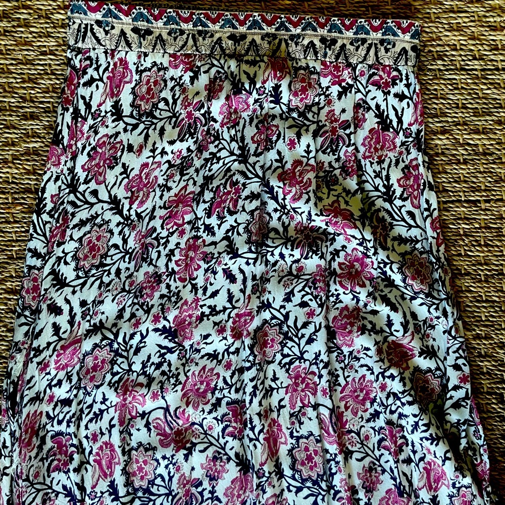 Floral maxi skirt